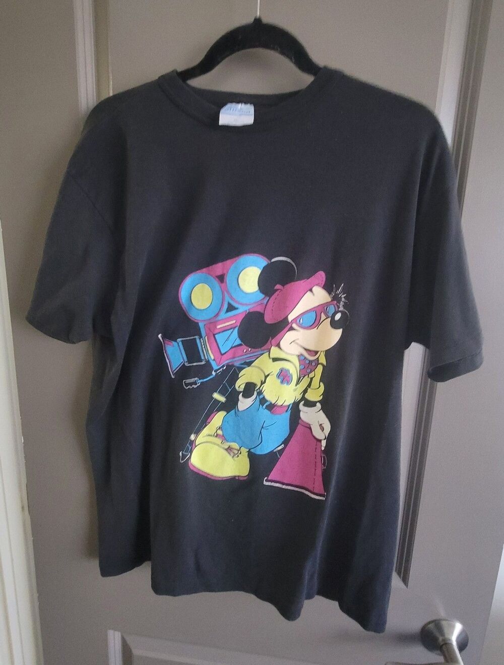 Mickey Mouse Director T-Shirt XL Black USA Vintage